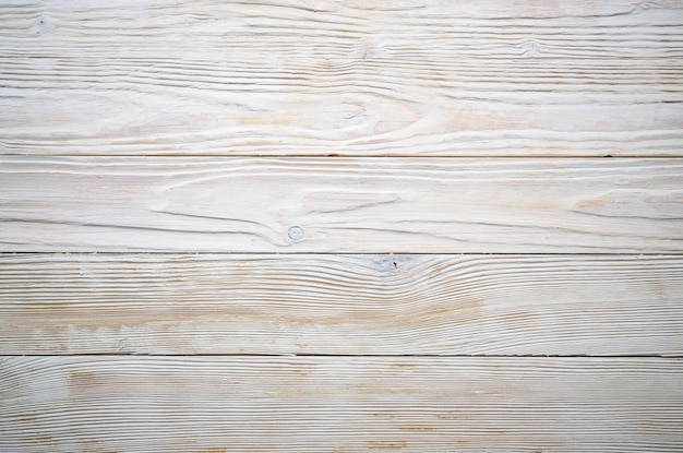 Fondo texturizado de madera blanca de tablones planos con superficie pintada vintage envejecida