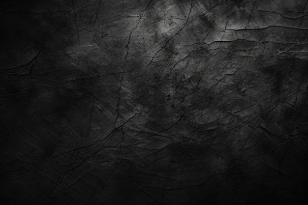 Fondo texturizado negro abstracto con rasguños y grietas ai generativo