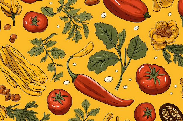 Fondo de tomate, chile y orégano