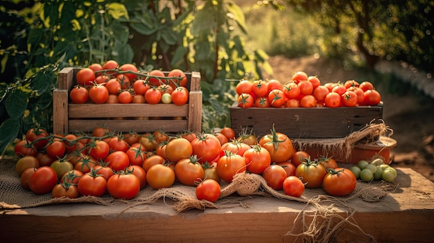 Fondo de tomate fresco