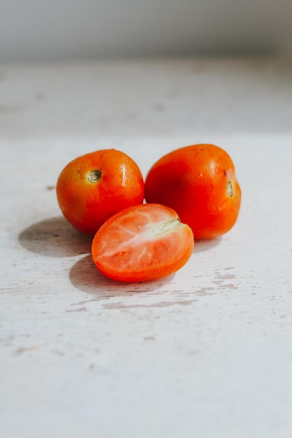 fondo de tomate indonesio rojo fresco