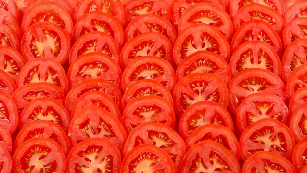 Fondo de tomate en rodajas