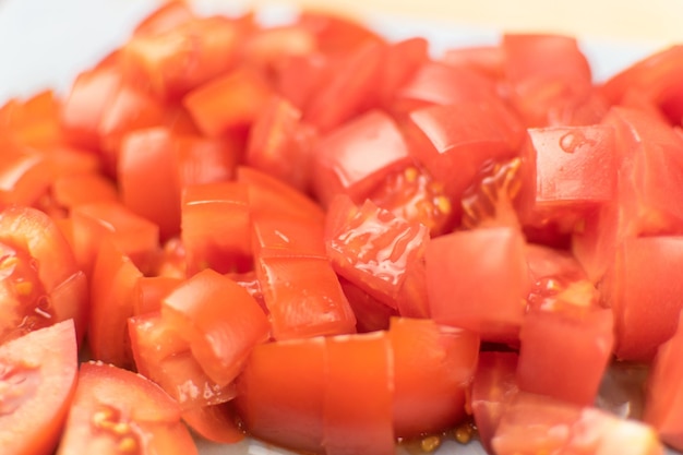 Fondo de tomates en rodajas