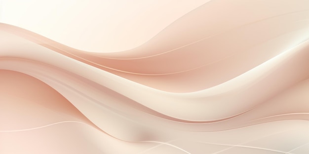 Fondo de tonalidad pastel beige con gradiente con líneas onduladas patrón en blanco vacío con espacio de copia para producir