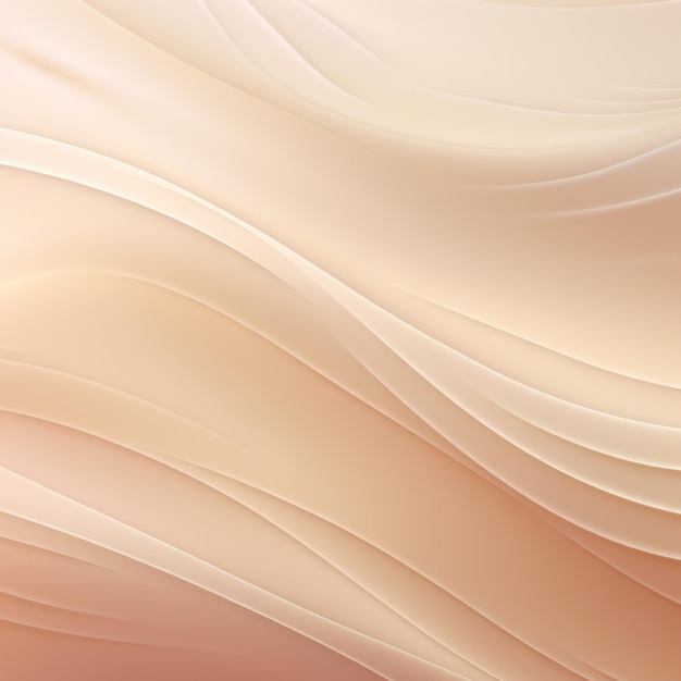 Fondo de tonalidad pastel beige con gradiente con líneas onduladas patrón en blanco vacío con espacio de copia para producir