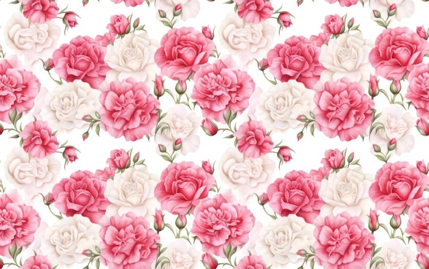 Fondo transparente de acuarela de clavel