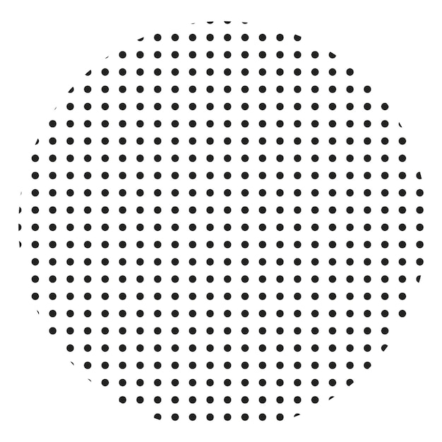 El fondo transparente de la forma negra del pegatina png de círculo monocromático