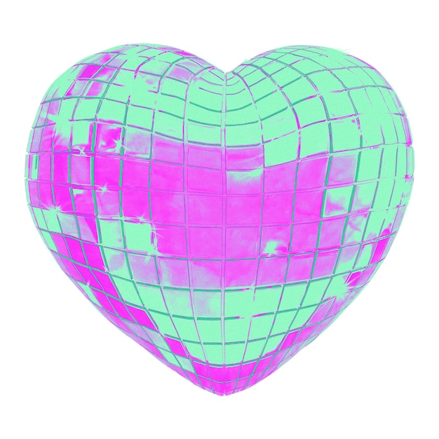 Fondo transparente con gradiente 3D de corazón png