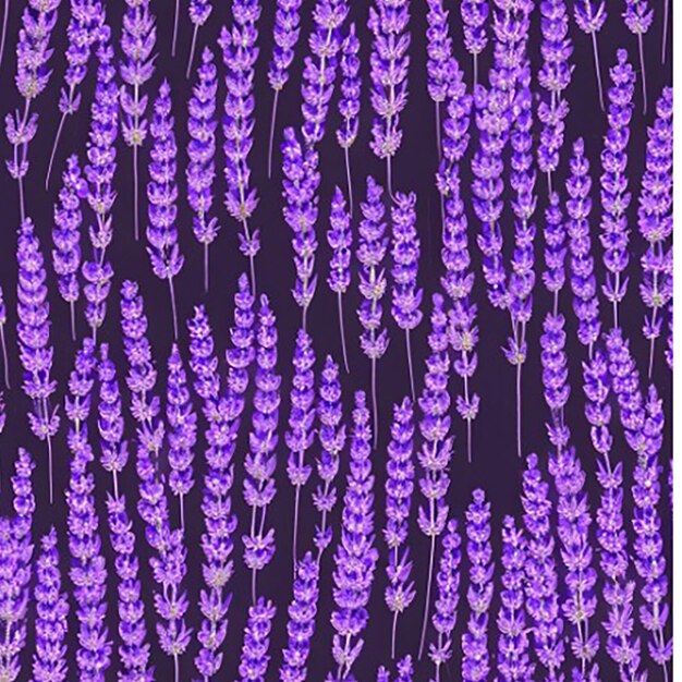 Fondo transparente inspirado en un campo de lavanda con sus relajantes tonos púrpuras