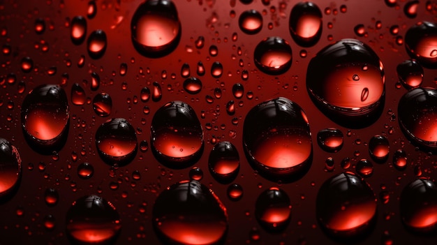 Fondo transparente Mombin rojo con gotas visibles de agua