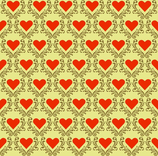 Fondo transparente de patrón de corazón