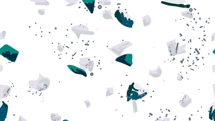 Foto fondo transparente con patrón de terrazzo azul claro png