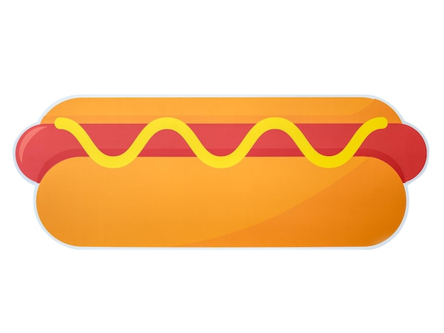 El fondo transparente de la pegatina png de los perritos calientes