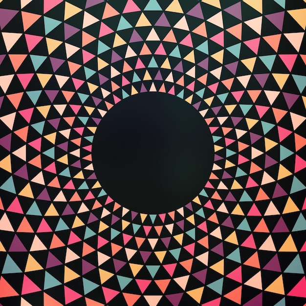 Fondo de triángulo de colores abstractos