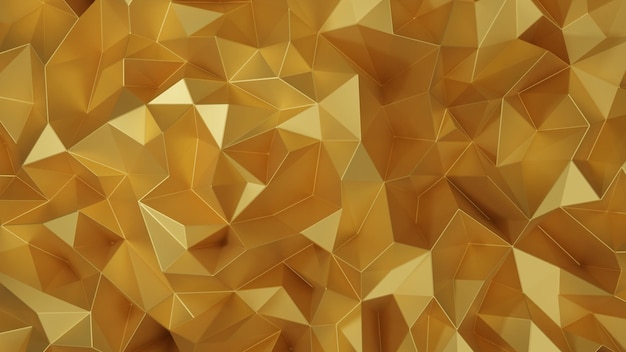 Fondo de triángulo geométrico poligonal abstracto de polígono de renderizado 3d