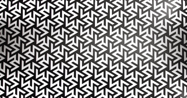 fondo de triángulos blancos y negros sin costuras abstractos
