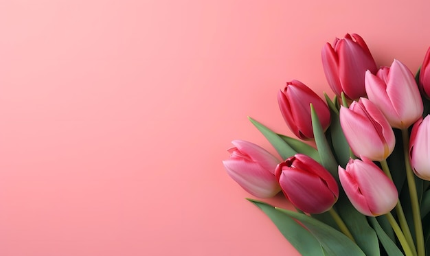 Foto fondo de tulipanes con espacio para el texto