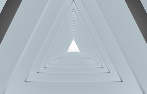 Fondo de túnel abstracto 3D. Ilustración 3d