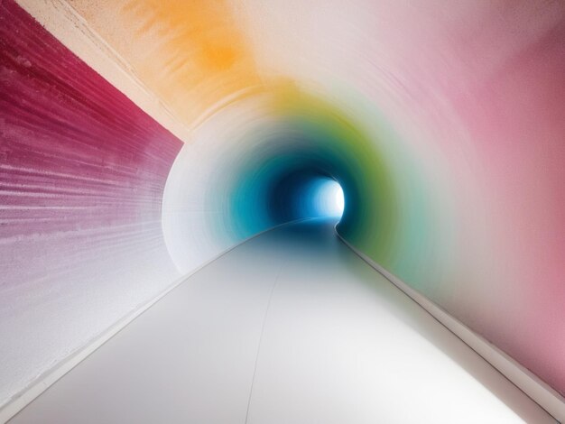 Foto fondo de túnel de colores