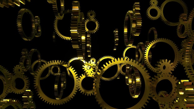 El fondo del túnel de Golden Gear en 3D