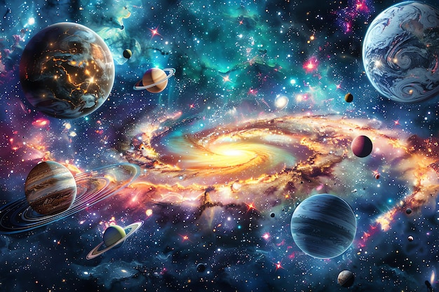 fondo del universo generado por la IA