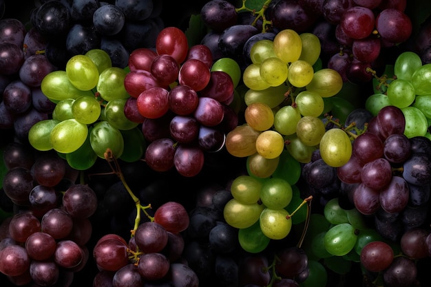 Fondo de uvas frescas