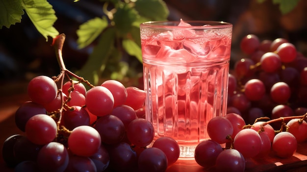 fondo de uvas con jugo