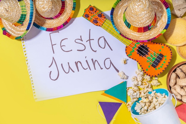 Fondo de vacaciones de Festa Junina brasileña