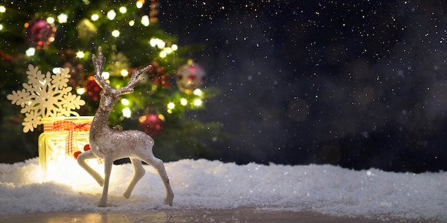 Foto fondo de vacaciones de navidad y año nuevo.