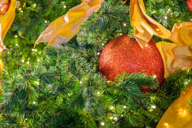 Foto fondo de vacaciones de navidad y año nuevo