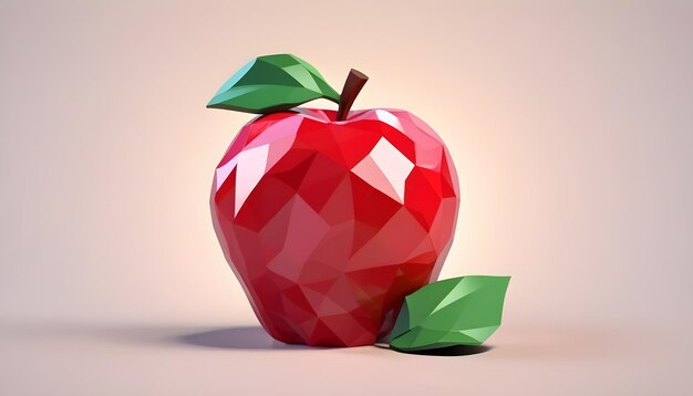 Foto fondo vacío de manzana roja de bajo brillo