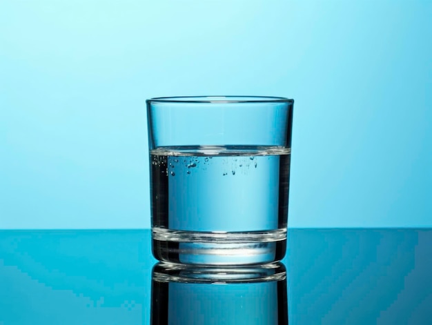 Fondo de vaso de agua con espacio de copia Generado por IA