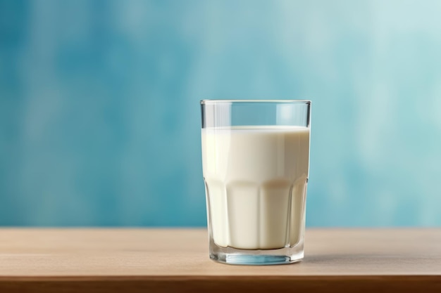 Foto fondo de vaso de día de leche generar ai