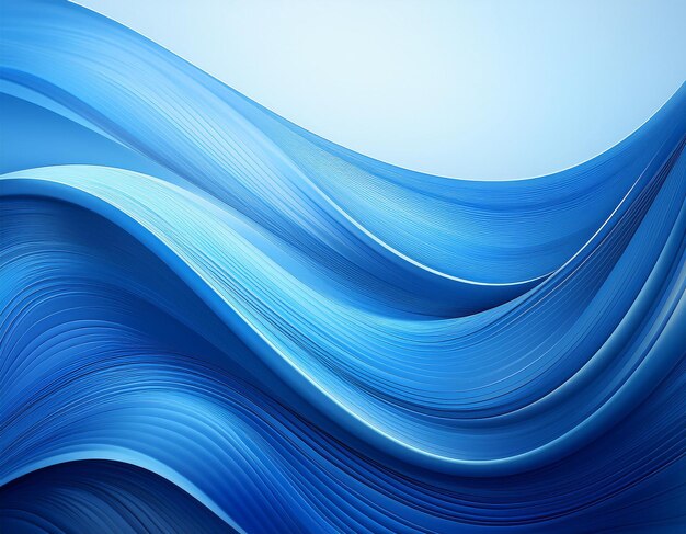 Fondo vectorial abstracto con una elegante onda azul con azul más claro