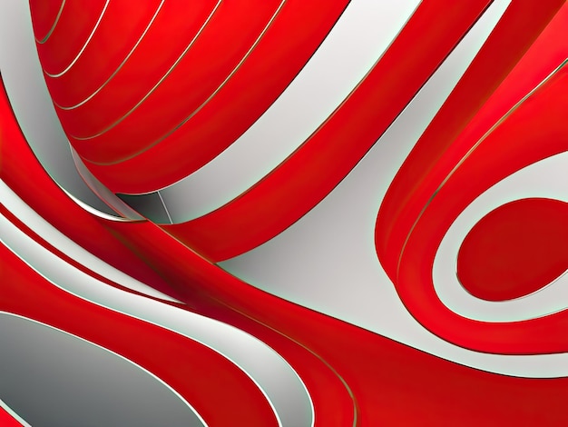 Foto fondo vectorial abstracto con líneas curvas de color rojo