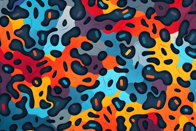 Un fondo vectorial abstracto que aparece como un rompecabezas de innumerables pequeños abstractos interconectados