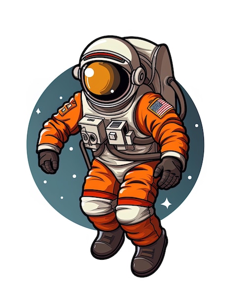 Fondo vectorial de un astronauta generado por IA