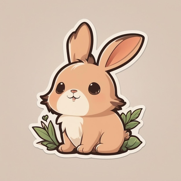 Foto fondo vectorial de dibujos animados de conejos