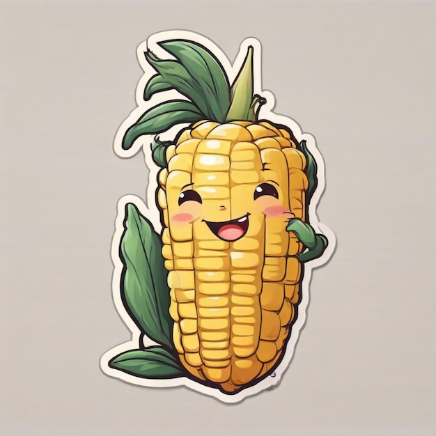 Fondo vectorial de dibujos animados de maíz