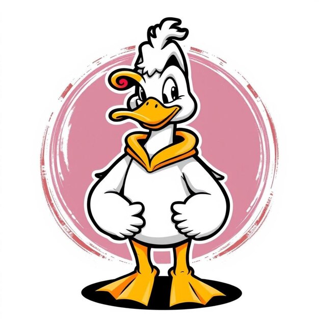 fondo vectorial de patos de dibujos animados blanco