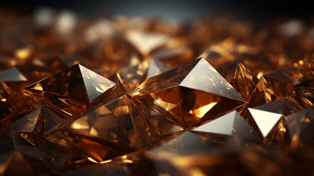 Fondo vectorial de patrón dorado en forma de diamante