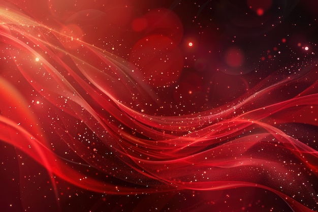 Fondo vectorial rojo con curvas dinámicas y chispas luminosas ar 32 ID de trabajo 2e560683429c4251b786002f76115867