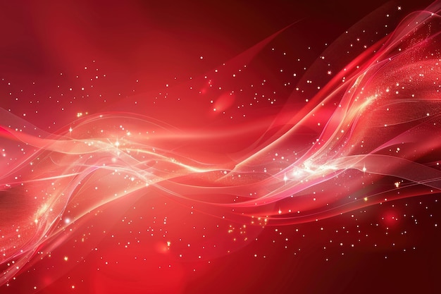 Fondo vectorial rojo con curvas de flujo dinámico y efectos brillantes ar 32 ID de trabajo d1e8c7177ccb48dda58aef7d689fe7a7