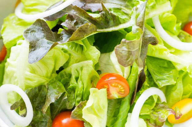 Fondo de vegetales de ensalada