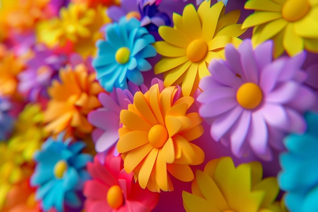 Foto fondo de venta de primavera con hermosas flores de colores