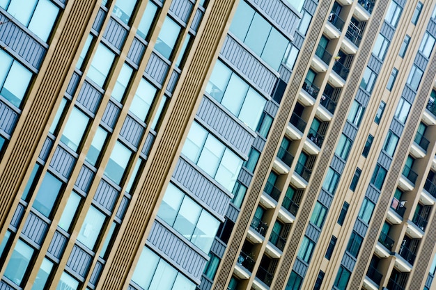 Fondo de ventanas de edificio de oficinas