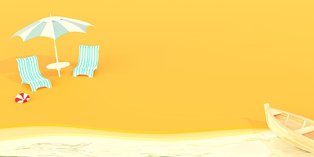 Fondo Verano banner playa arena fondo playa tropical 3d ilustración