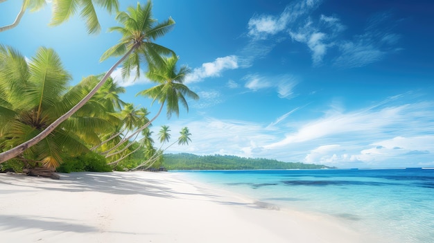 Fondo de verano de playa de océano