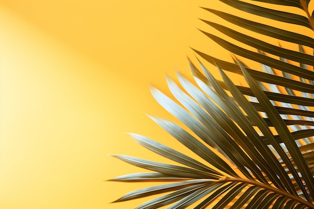 Fondo de verano tropical con palmeras y playa