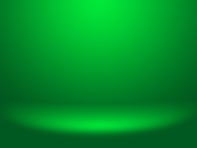 Fondo verde abstracto con degradado suave utilizado para la sala de estudio de productos de plantillas de diseño web